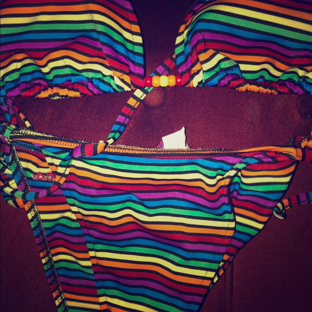 PRIDE RAINBOW STRING BIKINI